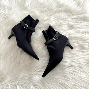 Anne Klein Kitten Heel Ankle Boot Sz 7.5